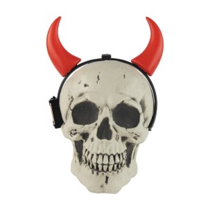 KOPFBÜGEL HORN TEUFEL ROT LEUCHTEND