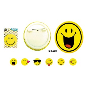 BROSCHE 4.5CM SMILEY