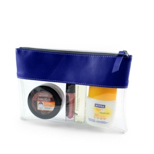 Reißverschlusstasche 225 x 160 x 20 mm aus farbigem Kunstleder