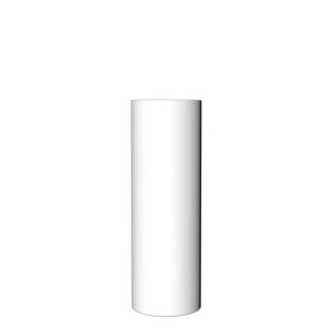 Glasrohr Long Lime opak weiß