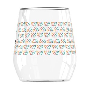 Personalisiertes Wasserglas 38cl - Vierfarbig