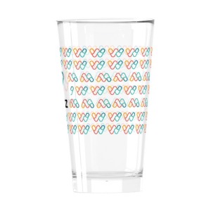 Personalisiertes Bierglas Shaker 37cl - Vierfarbig