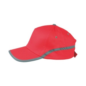 5 Panel Cap mit Reflektorstreifen