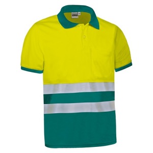 Hochsichtbares Polo-Shirt mit kurzen Ärmeln