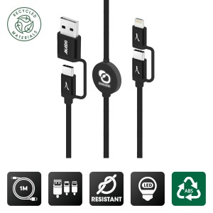 4-IN-1-KABEL MIT DATENÜBERTRAGUNG ULTRASCHNELLE AUFLADUNG