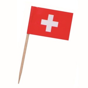 Food Pick Schweizer Flagge