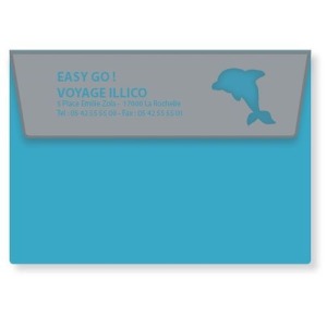 Zweifarbige Reisetasche mit Delfin-Ausschnitt