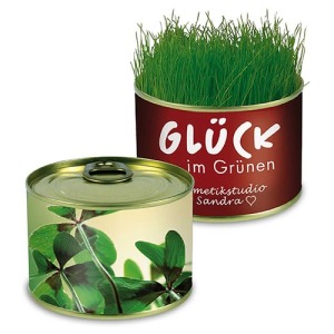 Boite de conserve Nature - Bulbes de trèfle à 4 feuilles 