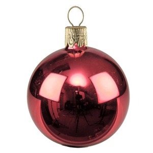 Weihnachtskugel aus mundgeblasenem Glas