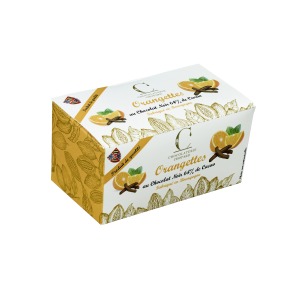 Ballotin von Orangetten aus Zartbitterschokolade 200g