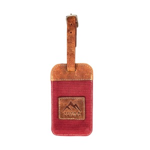 Etiquette de voyage cuir Ana T N