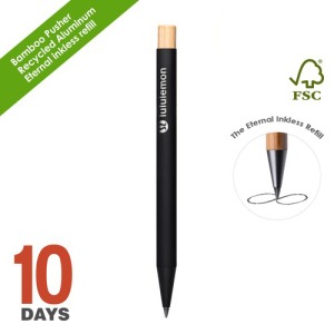 Kugelschreiber aus recyceltem Aluminium und HB-Mine