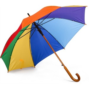 AUTOMATISCHER REGENBOGENSCHIRM AUS HOLZ 23? AUS POLYESTER 190T