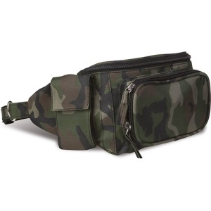 GÜRTELTASCHE MIT MEHREREN TASCHEN AUS 600D POLYESTER IN CAMOUFLAGE-OPTIK
