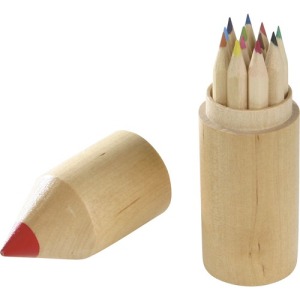 Paquet 12 crayons en bois de couleur
