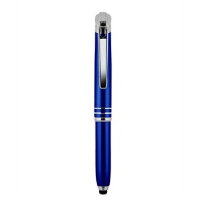 Stylo à bille en aluminium et métal avec lumière et touch screen
