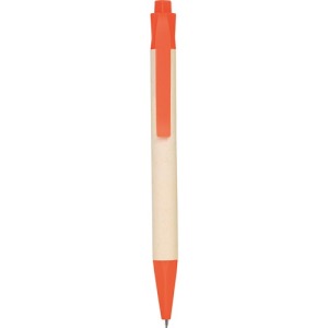 Stylo à bille en carton recyclé de lait et PLA