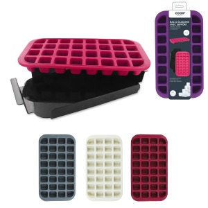 Bac 32 glaçons avec support, 3-fois assorti