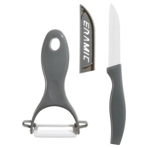 lot couteau epluch cera zirco, gris