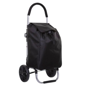 chariot 2roues alu noir, noir