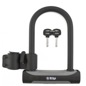 Antivol en U pour vélo 180 x 245 mm avec support