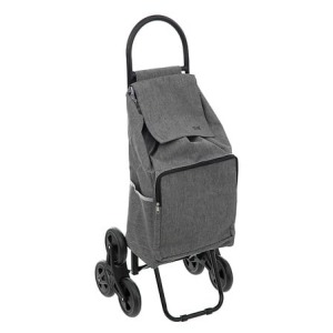 chariot 6roues metal gris nomade, gris