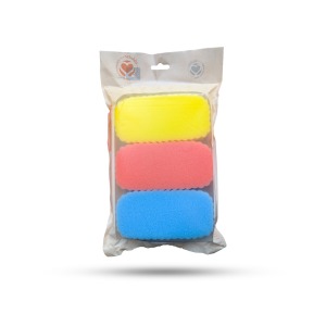 Éponge de bain 3 pièces