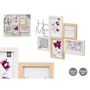 cadre photo multiple 10x10cm et 10x15cm avec lettr