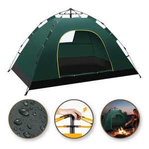 Tente de camping pliante pour 2-3 personnes, 200x1
