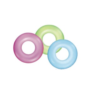 Bouée gonflable fluo givrée MIX 76cm