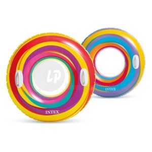 Bouée gonflable spirales avec poignées MIX 91cm