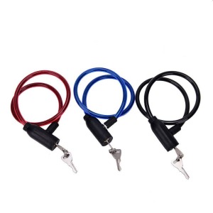 Câble antivol pour bicyclette, serrure à clé, long