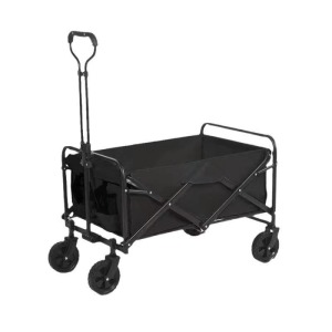 Chariot à main pliable noir, avec roues de 5 pouce