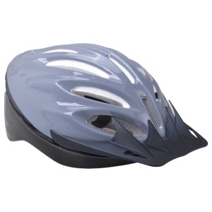Casque de vélo avec visière amovible gris