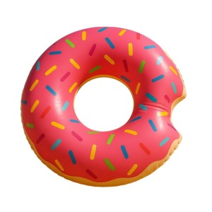 Bouée gonflable géante forme donut 105cm multicolore