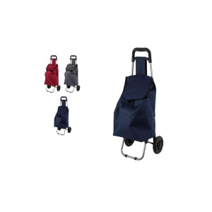 Chariot de courses textile à roulettes 33 litres C