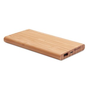 ARENA - Powerbank/Ladegerät aus Bambus