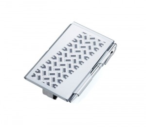 Notizblock Metall-Reifenschienen-Koffer