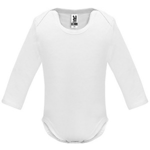 Baby-Body mit langen Ärmeln aus Single-Jersey-Strick HONEY L/S (Weiß)