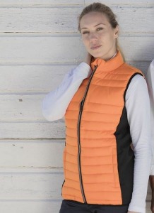 Bodywarmer aus zwei Materialien für Frauen - Pen Duick