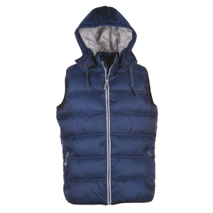 Bodywarmer Daunenjacke Frau mit Kapuze