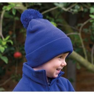 Pompon Beanie Mütze - result