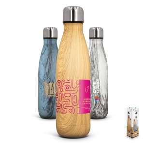 Isothermische Trinkflasche mit doppelter Wand aus Edelstahl 50 cl