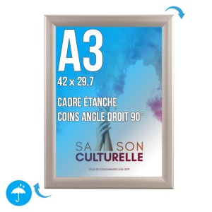 Rahmen Affi. CLIC-CLAC Wand A.3 (420x297 mm) WASSERDICHT