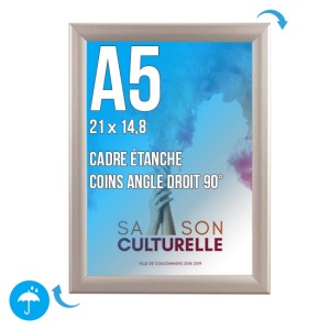 Rahmen Affi. CLIC-CLAC Wand A.5 (148x210 mm) WASSERDICHT