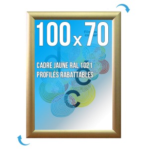 Rahmen Poster. CLIC-CLAC Wandzeitung 100 x 70cm OR/GOLD