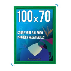 Rahmen Affich. CLIC-CLAC Wand 100 x 70cm GRÜN 6029