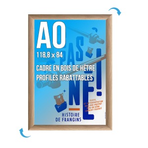 Plakatrahmen CLIC-CLAC Wand A.0 HOLZ Buche