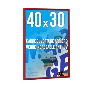 DECO-Rahmen 30x40 cm Farbe ROT