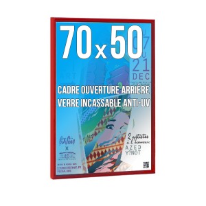 DECO-Rahmen 50x70 cm Farbe ROT